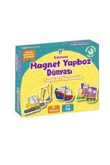 Kidonova  Magnet Yapboz Dünyası - Taşıtları Öğrenelim (1-3 Yaş)