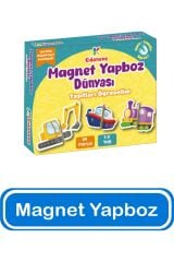 Kidonova  Magnet Yapboz Dünyası - Taşıtları Öğrenelim (1-3 Yaş)
