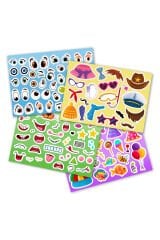 Tükenmeyen Sticker Kitabım: Sevimli Yüzler (120+ Tekrar Kullanılabilir Sticker)